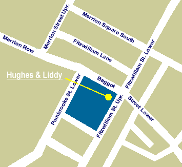 map to find Hughes and Liddy